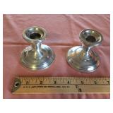 2- Sterling Candle Holders