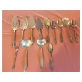 Early Serving  Spoons, Pie Servers, Pickle Fork,