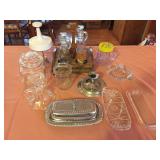 Lot- Asst. Serving Dishes, Chopper, Jars
