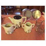 Canisters, Tea Set, Cream & Sugar- as is