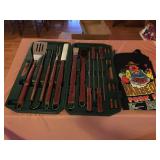 Brookstone Utensil BBQ Grilling Set w/ Apron