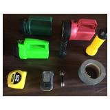 Flash Lights, Tape Measure, Etc