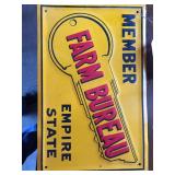 Member Farm Bureau Tin Sign- Times 6