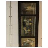 Early Framed 3 Section Print- Eat-Drink-& Be Merry