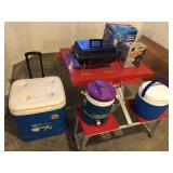 Coolers, BBQ Grill, Childs Picnic Table