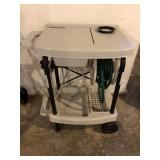 Portable Sink w/ Hose On Wheels