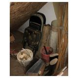 Asst. Under Stairs- Folding Chairs, TV Trays, ETC