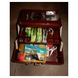Small Tackle Box With Quantity Of Tackle