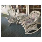 2- Wicker Rockers, End Stand