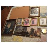 Asst. Framed Prints, Peg Board