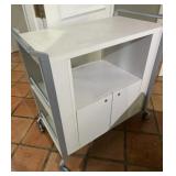 (TX) Rolling Media Cart w/ Cabinet