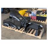 (WI) (4) Snowmobile Hoods; (3) Fiberglass Panels