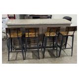 (WI) Bar Top w/ (4) Chairs