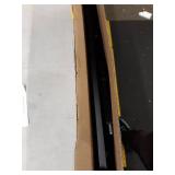 BABELIO 26-40 Inch Easy Install Extra Wide Pressure Mounted Metal Baby Gate, No Drilling, No Tools Required, with Wall Protectors and Extenders (Black)