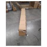 Boyd Sleep Montana Tri-Panel Upholstered Platform Bed Frame Mattress Foundation with Faux Leather Headboard and 4-Slat Supports, Requires Box Spring: Grey, Full Size