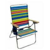 Rio Gear Beach Hi-boy High Seat 17.5" Folding Beach Chair - Global Essence Bl...