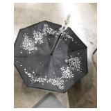 Spar. Saa Double Layer Inverted Umbrella with C-Shaped Handle, Anti-UV Waterproof Windproof Straight Umbrella for Car Rain Outdoor Use