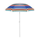 ONIVA - a Picnic Time Brand Outdoor Sunshade Umbrella, Multi-Color Stripe
