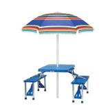 ONIVA - a Picnic Time Brand Outdoor Sunshade Umbrella, Multi-Color Stripe