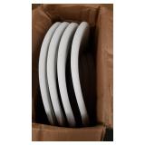 Amazon Basics Folding Plastic Chair, 350-Pound Capacity, White