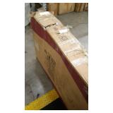 Olee Sleep 46" Cocktail Wood & Metal Legs Coffee Table, Rustic Brown