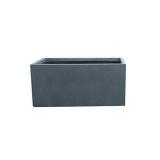 Kante RF0104B-C60121 Lightweight Concrete Modern Long Low Outdoor, Large Planter, 31" x 15" x 15", Charcoal