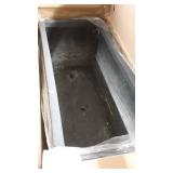 Kante RF0104B-C60121 Lightweight Concrete Modern Long Low Outdoor, Large Planter, 31" x 15" x 15", Charcoal