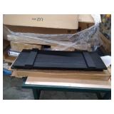 Homeside 4 Board and Batten Joined Vinyl Shutters (1 Pair) 14-1/2in. x 55in. - 050 Black