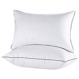 JOLLYVOGUE Bed Pillows for Sleeping 2 Pack, Soft and Supportive Pillow for Side and Back Sleepers, Down Alternative Hotel Collection Sleeping Pillows Set of 2 - Standard Size, 26x20 Inches