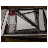 VASAGLE Dining Table,Kitchen Table,Sturdy Steel Frame,47.2 x 29.5 x 29.5 Inches,for Small Apartment,Dining Room,Office,Easy Assembly,Industrial Style,Rustic Brown and Black UKDT076B01