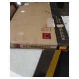 VASAGLE Dining Table,Kitchen Table,Sturdy Steel Frame,47.2 x 29.5 x 29.5 Inches,for Small Apartment,Dining Room,Office,Easy Assembly,Industrial Style,Rustic Brown and Black UKDT076B01