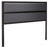Zinus Jessica Modern Studio Upholstered Metal Headboard, Queen Queen, Gray