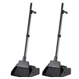 AmazonCommercial Lobby Dustpan with Broom set - 2-Pack