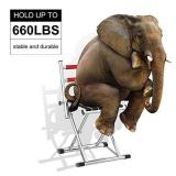 Portable Folding Camping Chair - Foldable Hunting Seat with Backrest, Lightweight Camp Stool with Back Support for Outdoor