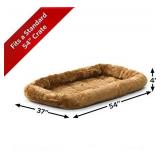 54L-Inch Cinnamon Dog Bed or Cat Bed w/ Comfortable Bolster | Ideal for Giant Dog Breeds (Great Dane / Mastiff) & Fits a 54-Inch Dog Crate | Easy Maintenance Machine Wash & Dry | 1-Year Warranty
