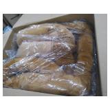 54L-Inch Cinnamon Dog Bed or Cat Bed w/ Comfortable Bolster | Ideal for Giant Dog Breeds (Great Dane / Mastiff) & Fits a 54-Inch Dog Crate | Easy Maintenance Machine Wash & Dry | 1-Year Warranty