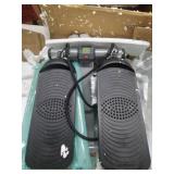 Sunny Health & Fitness Mini Stepper with Resistance Bands, Black