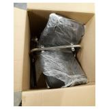 Flash Furniture CH-102029-BK-GG Contemporary Black Quilted Vinyl Adjustable Height Barstool with Arms and Chrome Base, 1 Pack