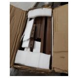 Vonanda Drawer Dresser, Mobile Chest of Drawers, Small Dresser with 3 Storage Boxes and 4 Movable Wheels, Drawers Organizer Storage with Top Guardrail for Bedroom/Living Room/Hallway/Closet, Walnut