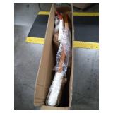 Milano Padded Barstool Upholstered Seat & Back Light Cream - Linon