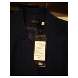 Yunclos womens 1 button blazer-Navy XXL