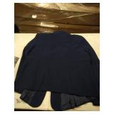 Yunclos womens 1 button blazer-Navy XXL
