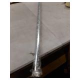 Zenna Home Rust-Resistant Adjustable Decorative Tension Shower Rod, 44"-72", Chrome