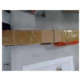 24KF Upholstered Tufted Long Bench with Metal Frame Leg, Linen Bench Ottoman with Padded Seat-Ivory