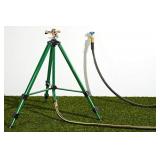 Orbit 58308Z Brass Impact Sprinkler on Tripod Base, Green