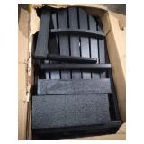 Highwood AD-CHL1-BKE Hamilton Made in the USA Adirondack Chair, Adult Size, Black