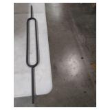 T80 - Iron Balusters - Single Oval - Hollow - 44 in X 1/2 in Square - Box of 10 (Satin Black)