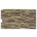 Ekena Millwork PNU24X48CNCO Canyon Ridge Stacked Stone Stonewall Faux Stone Siding Panel 48"W x 24"H x 1 1/4"D Colfax 1 EA