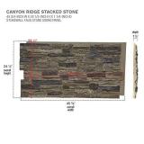 Ekena Millwork PNU24X48CNCO Canyon Ridge Stacked Stone Stonewall Faux Stone Siding Panel 48"W x 24"H x 1 1/4"D Colfax 1 EA