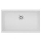 Elkay Quartz Classic 33" Rectangular Undermount Single Bowl Kitchen Sink,White